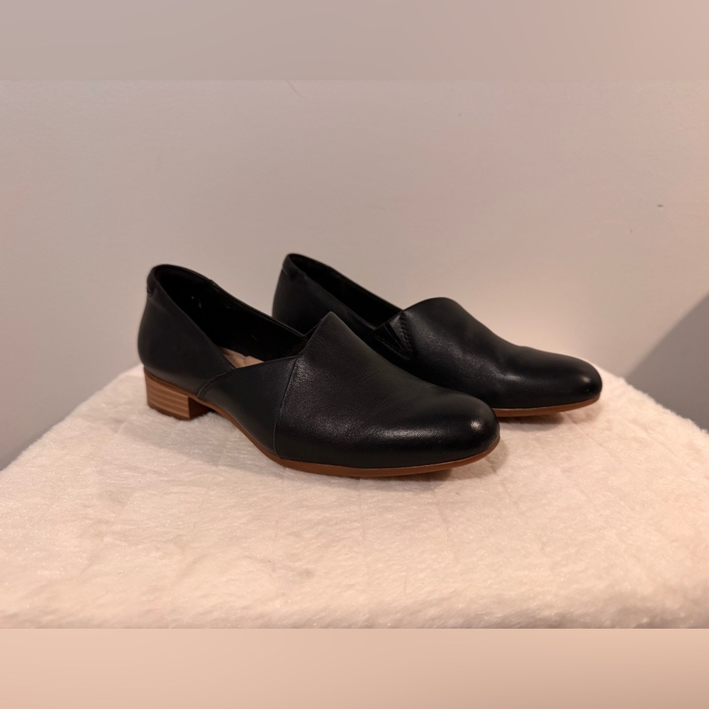 Clarks Black Leather Loafers